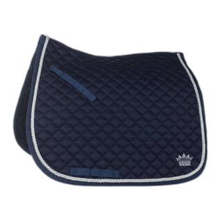 Saddle pad for dressage horses with silver cord Horze