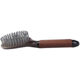 Horse grooming brush with leather handle Horze Maddox