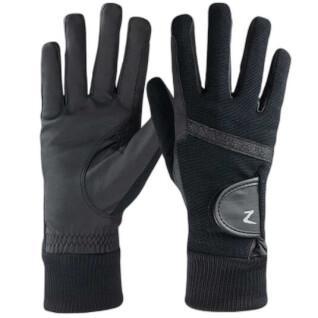 Winter riding gloves with rising wrist protection for women Horze Sage