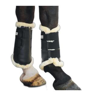 Closed horse gaiters with faux fur Kavalkade Show