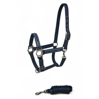 Halter and lead rope set for horse Lami-Cell Classical