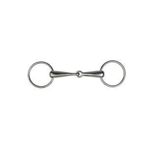 Two-ring snaffle bit for full barrel horse Metalab