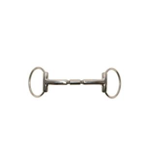 Two-ring snaffle bit for straight horse Metalab Elite