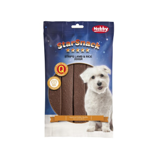 Dog treats Nobby Pet StarSnack Strips Lamb & Rice 200 g