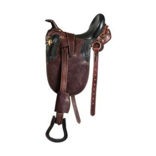 Stock saddle with stitching and pommel Norton