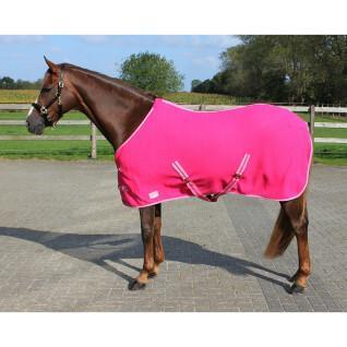 Fleece blanket for horse with strap QHP Color