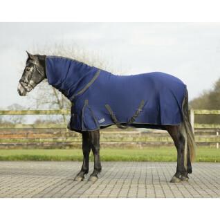 Outdoor horse blanket with neck cover QHP 240 g
