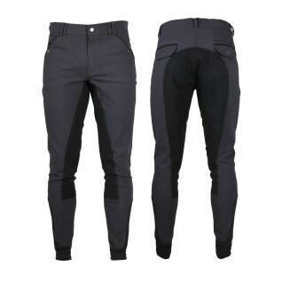 Riding pants with imitation leather seat QHP Jack
