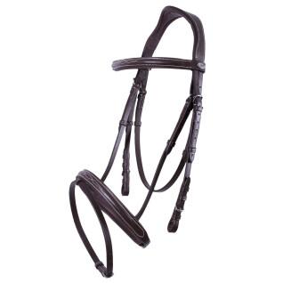 Riding bridles with decorative stitching QHP