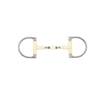 Verdum horse bit with double joint + roller Soyo Happy mouth round D