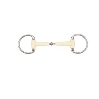 Olive bit for horses with thin round rings Soyo Happy mouth