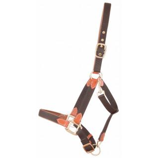 Leather halter for horse and strap T de T