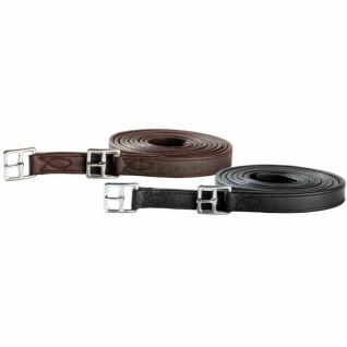Inextensible Stirrup Leathers with curved buckle Tattini