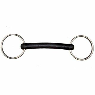 2 ring stainless steel horse bit with soft rubber Tattini