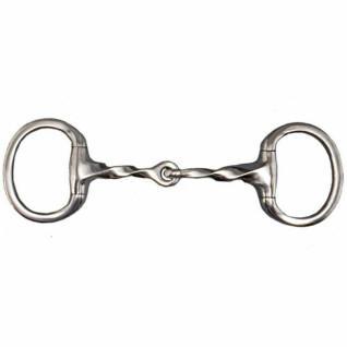 Olive bit for horse in stainless steel twisted Tattini