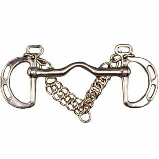 Spanish bit for straight horse with tongue and rings Tattini