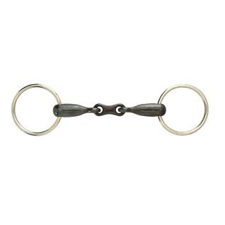Snaffle bits, sweet iron free ring bits with French links for horses Weatherbeeta Korsteel