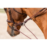 Leather and nylon horse reins Dy’on 5/8