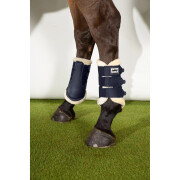 Closed horse gaiters in mesh with faux fur Eskadron