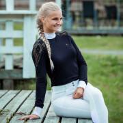 Women's long sleeve lace riding polo shirt Horze Sylvie