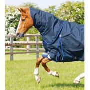 Waterproof outdoor horse blanket with neck cover Premier Equine Buster 40g