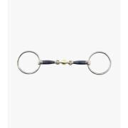2 ring blue iron bit with alloy rhombus for horses Premier Equine Sweet Iron