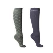 Set of 2 pairs of riding socks QHP Collection