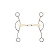 American horse gag bit with double joint + roller Soyo Happy mouth
