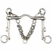Stainless steel horse bridle bit with tongue hole Tattini
